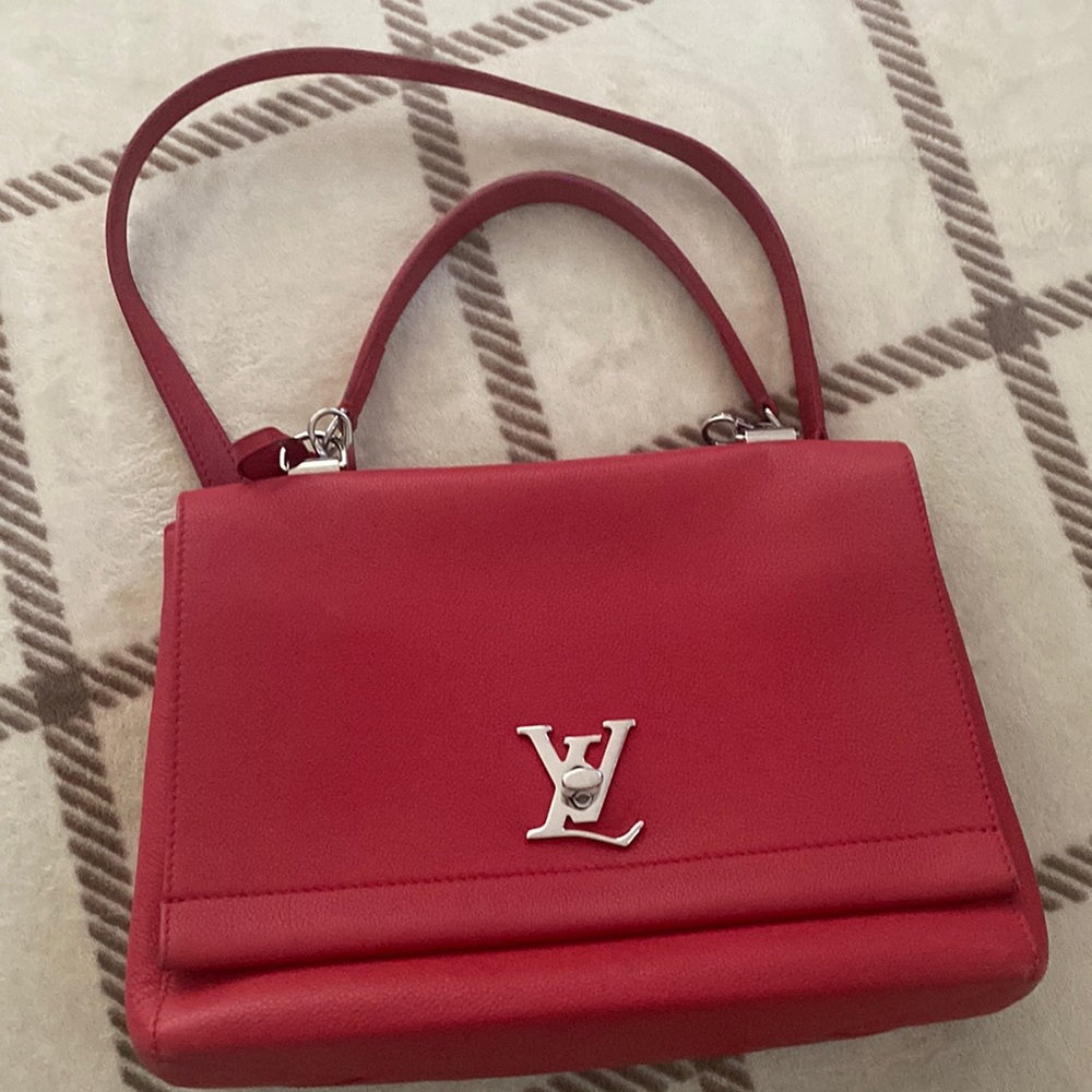 Bag, red, Leather